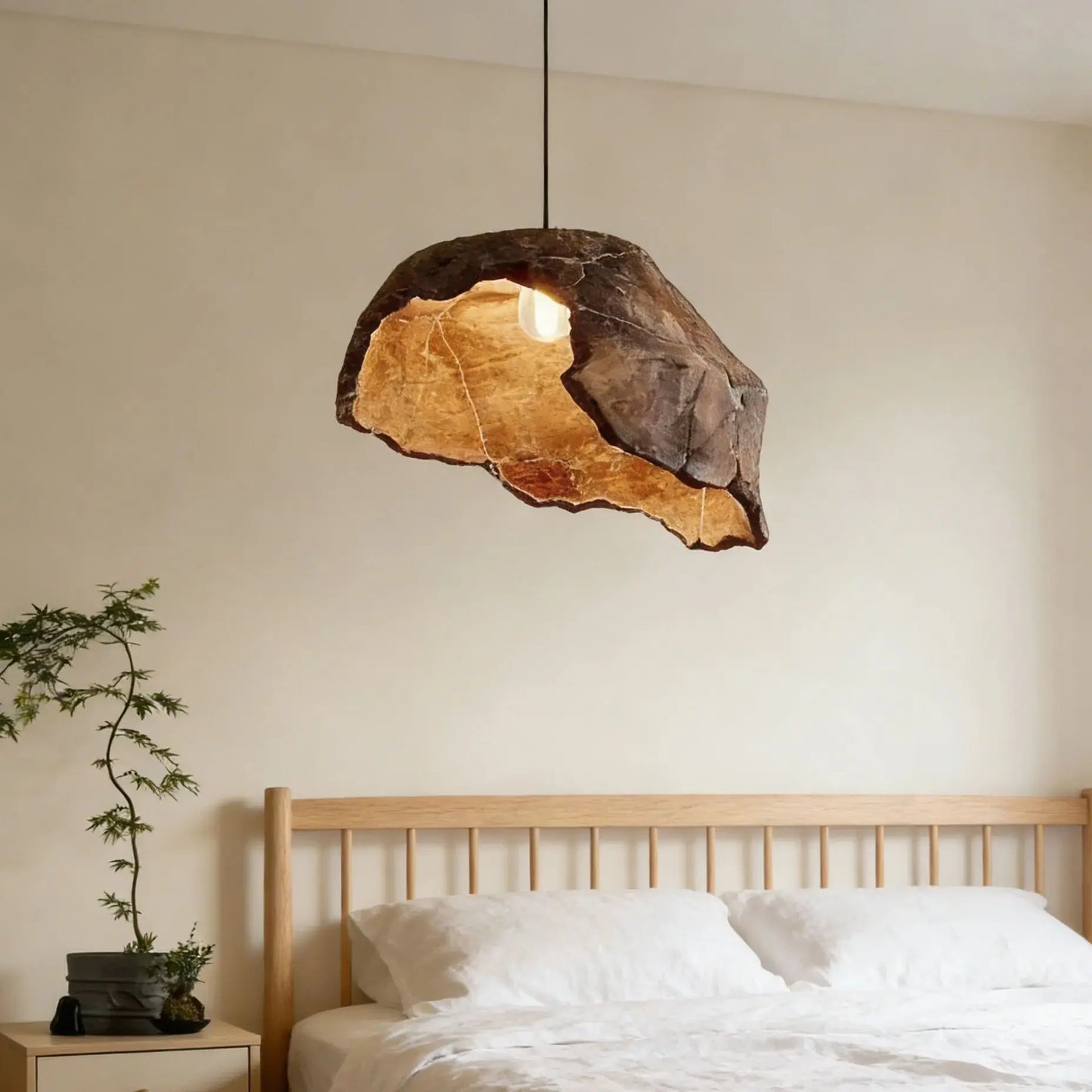 Wabi Sabi Dried Lotus Pendant Light Zen Retro