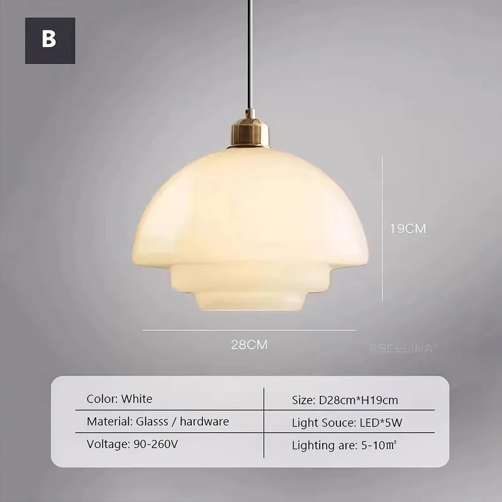 Minimalist Glass Pendant Light for Dining Room