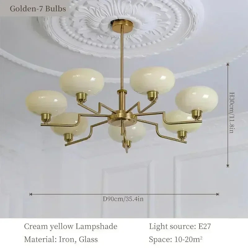Lámpara Colgante de Cristal con Diseño Artístico Retro, Bola, Utilizada en Dormitorios, Salas de Estudio, Salones, Cocinas y Candelabro de Isla, Colgante Interior