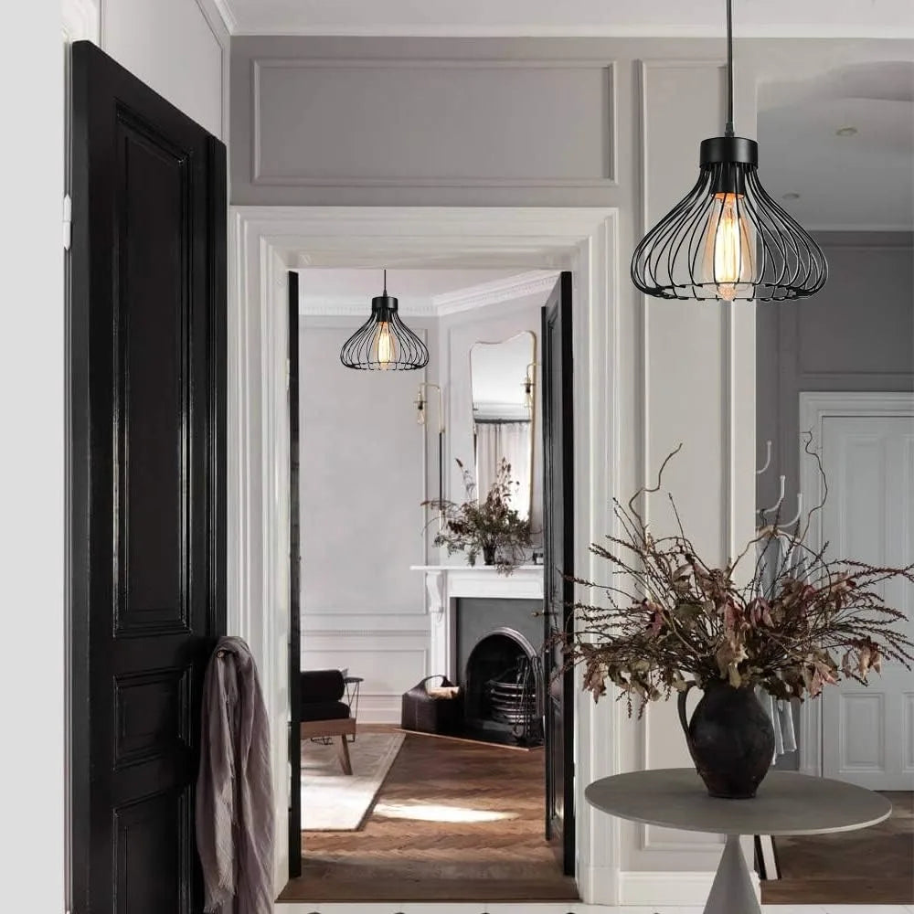 Industrial Iron Pendant Light for Kitchen & Dining