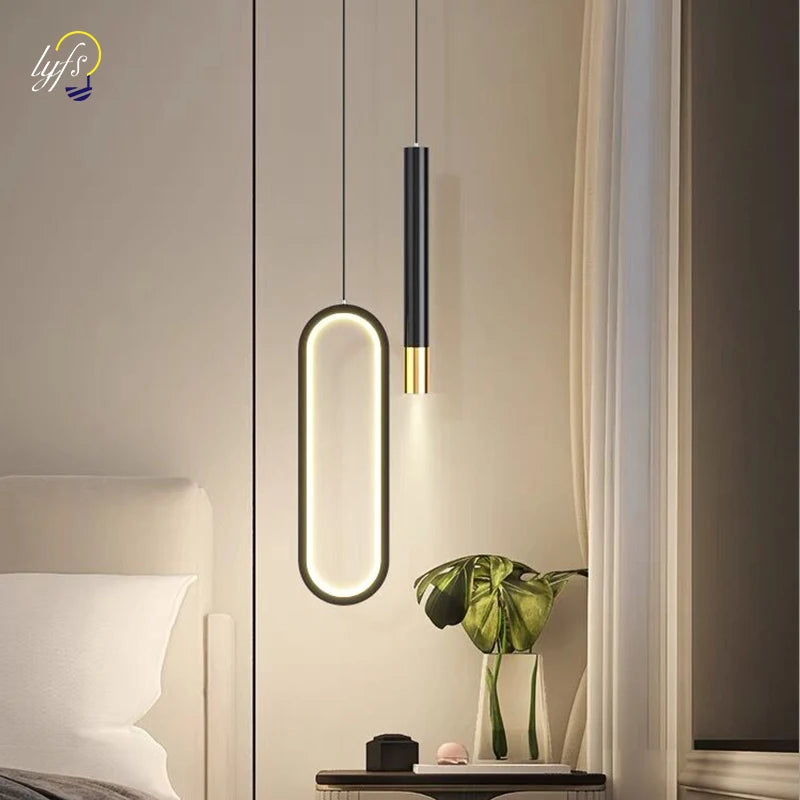 Minimalist Iron Pendant Light for Bedroom & Dining