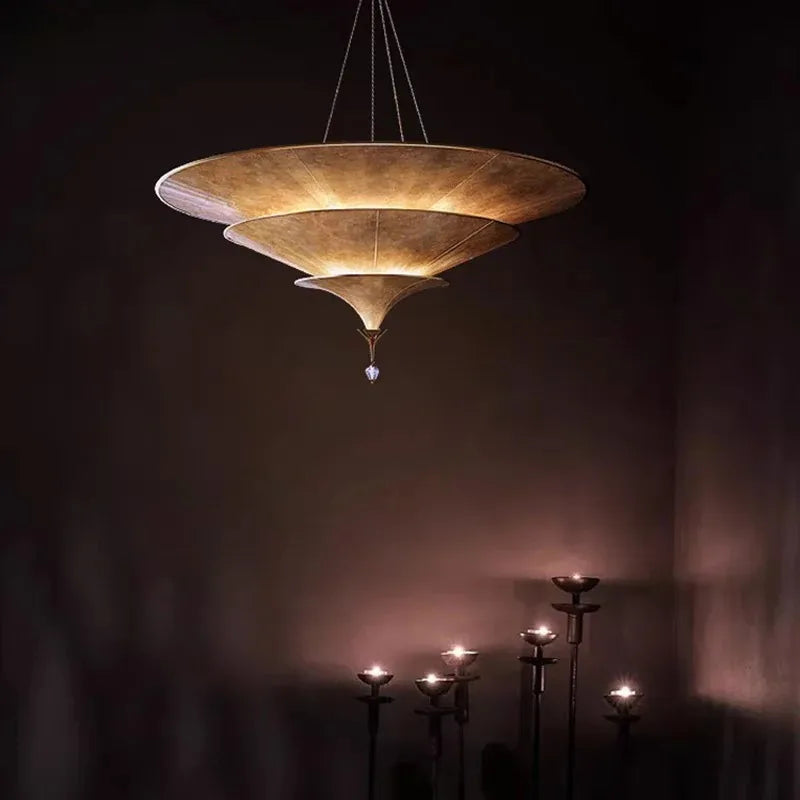 Wabi Sabi Wood Pendant Light for Dining Room