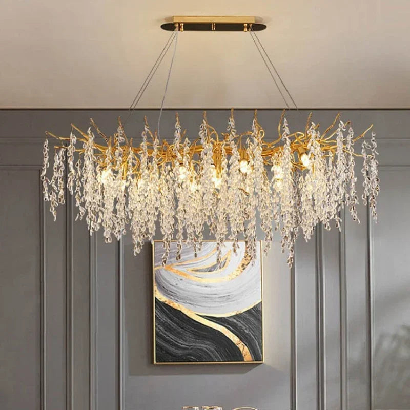 Modern Branch Crystal LED Chandelier Pendant