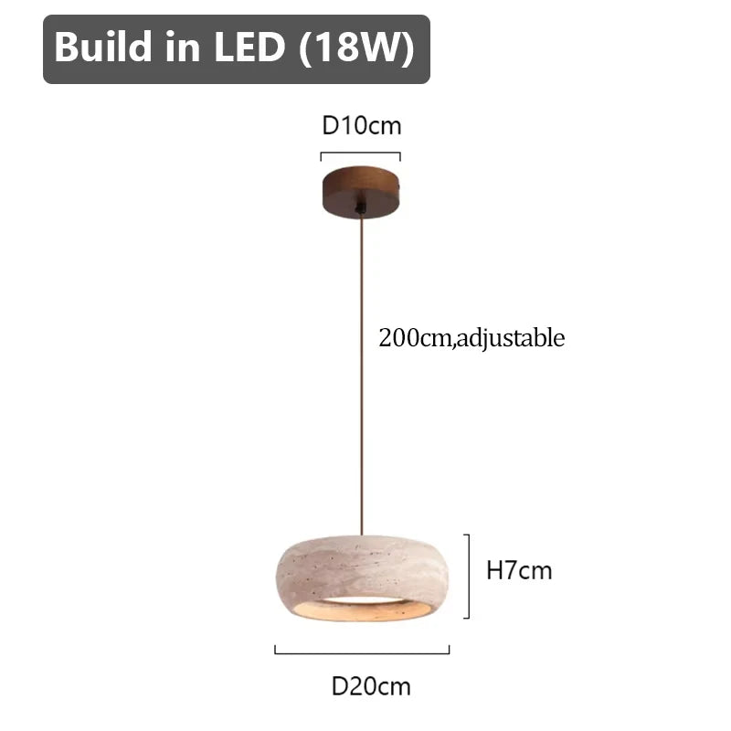 Nordic Travertine Pendant Light for Dining Room