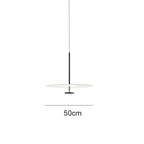 Minimalist Black Metal Disc Pendant Light for Dining