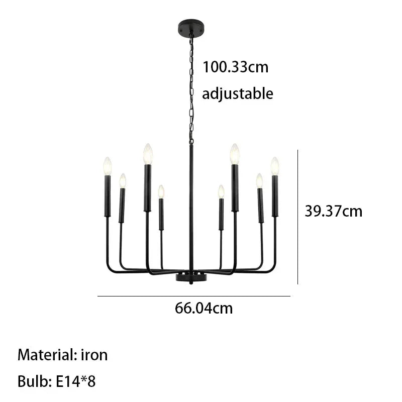 Modern Iron Branch Chandelier LED Pendant Lamp