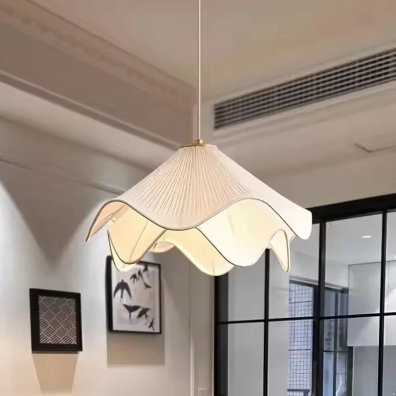 Nordic Fabric Pendant Lamp - Minimalist Hanging Light