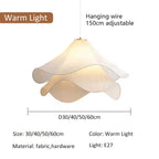 Nordic Fabric Pendant Lamp - Minimalist Hanging Light