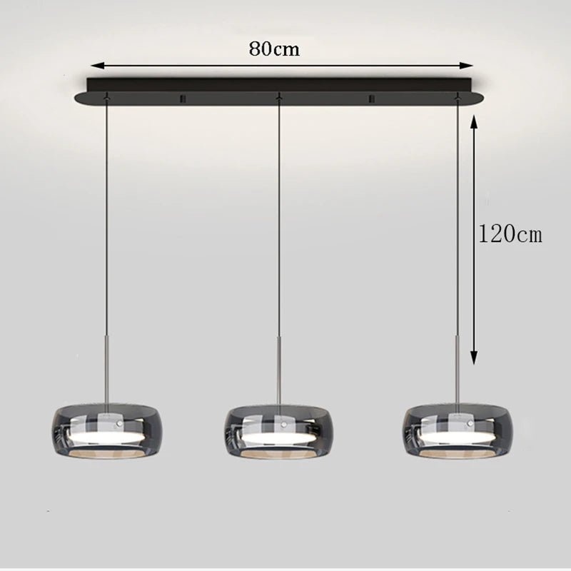 Nordic Glass Pendant Light for Dining Room