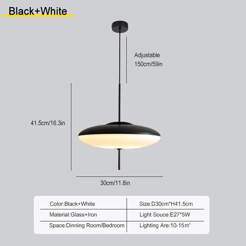 Lámpara colgante de cristal minimalista para comedor