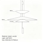 Minimalist Iron Pendant Light - Nordic UFO Design