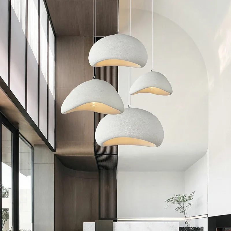 Minimalist White Iron Pendant Light for Dining Room
