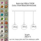 Nordic Glass Pendant Light - Lava Design Hanging Lamp