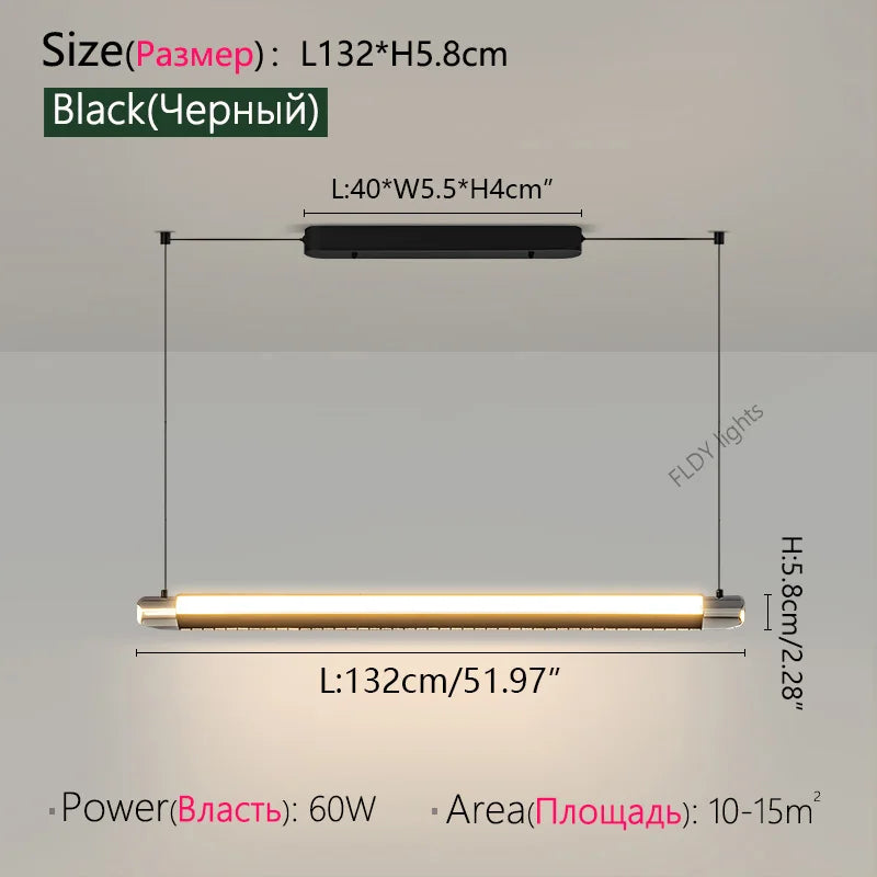 Minimalist Glass Pendant Light for Dining Room