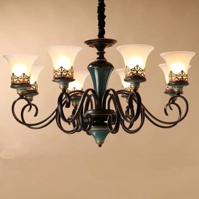 Vintage Crystal Chandelier Pendant Light