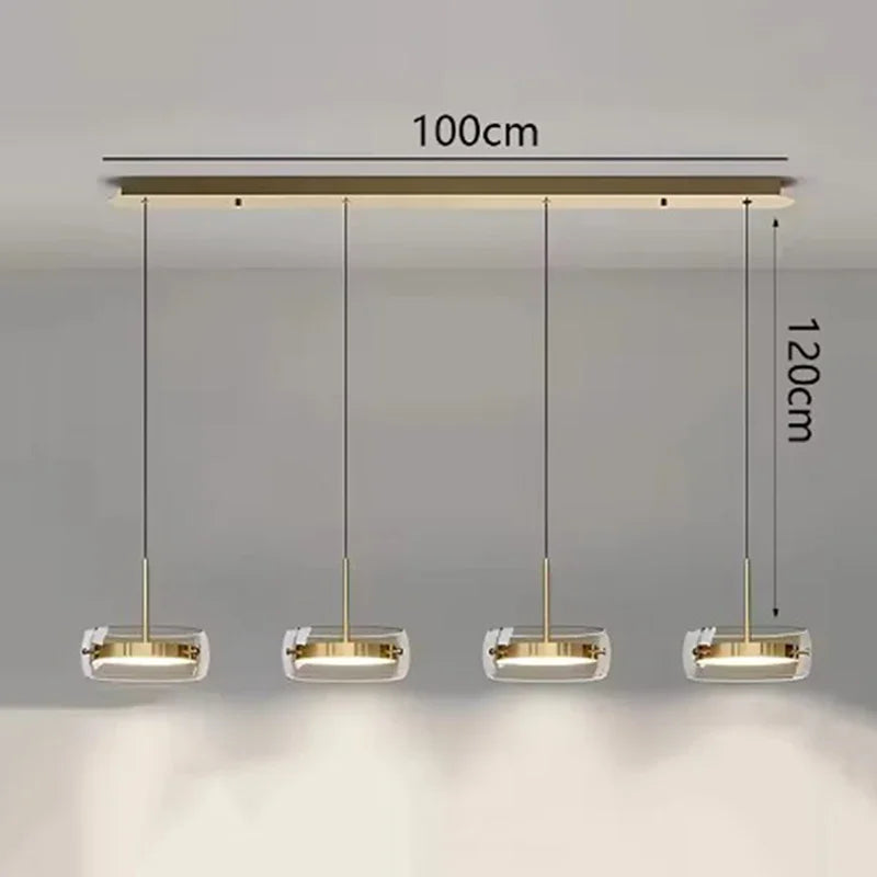 Nordic Glass Pendant Light for Dining Room
