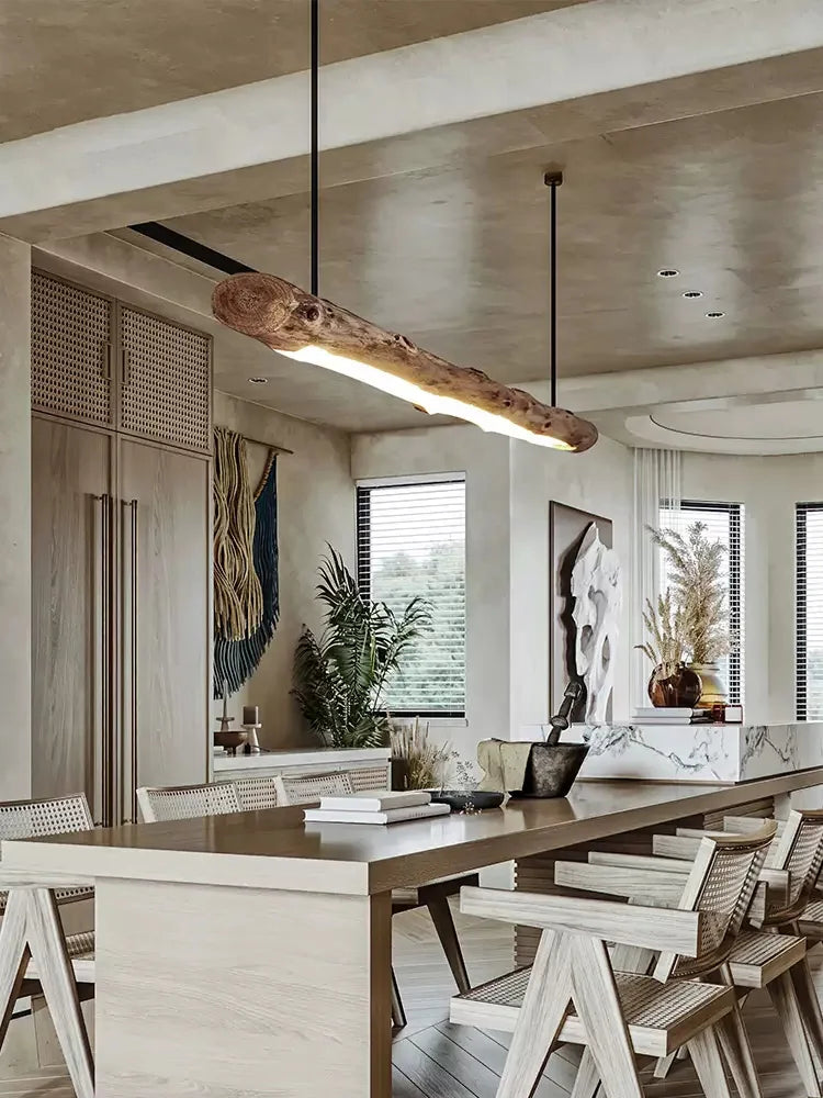 Nordic Wood Pendant Light for Dining Room