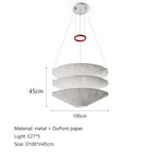 Nordic Minimalist Paper Pendant Light for Dining