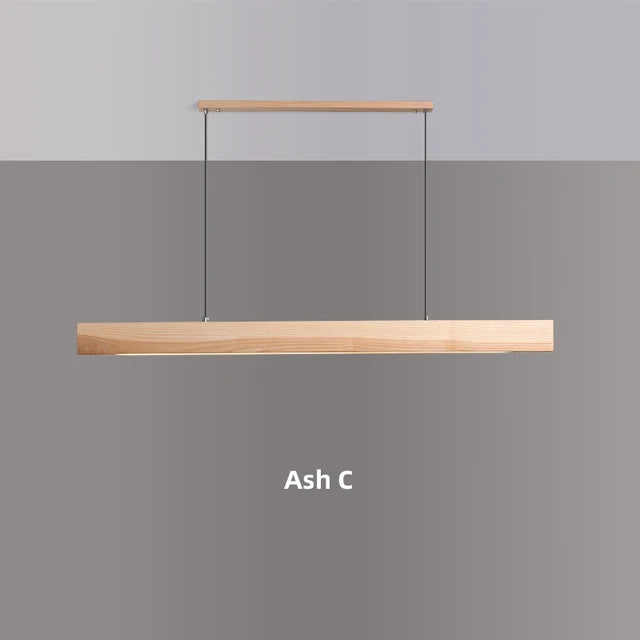 Lámpara colgante de madera nórdica para comedor