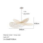 Bohemian Rattan Pendant Light Woven Hanging Lamp