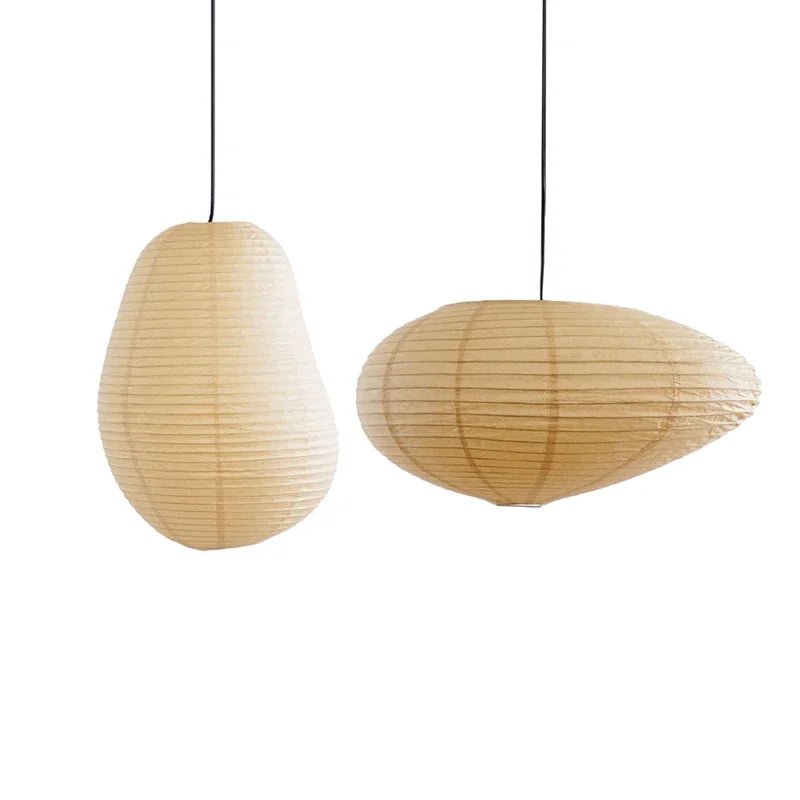 Japanese Rice Paper Pendant Light for Dining Room