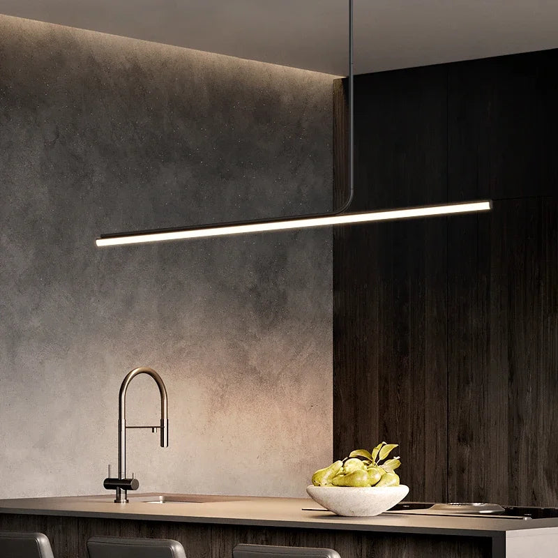 Lámpara colgante de hierro minimalista para comedor