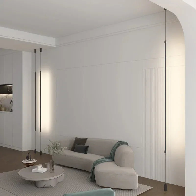 Lámpara colgante minimalista de hierro negro para dormitorio