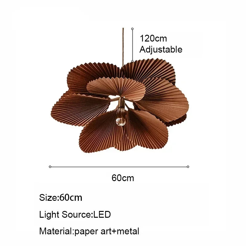 Bohemian Paper Pendant Light - Flower Design