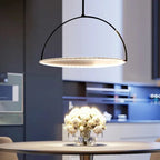 Nordic Iron Pendant Light with Fabric Shade