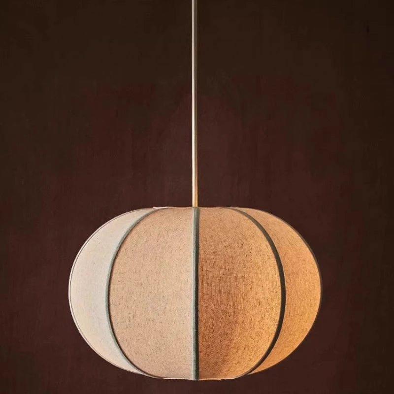 Wabi Sabi Linen Pendant Light for Living Room