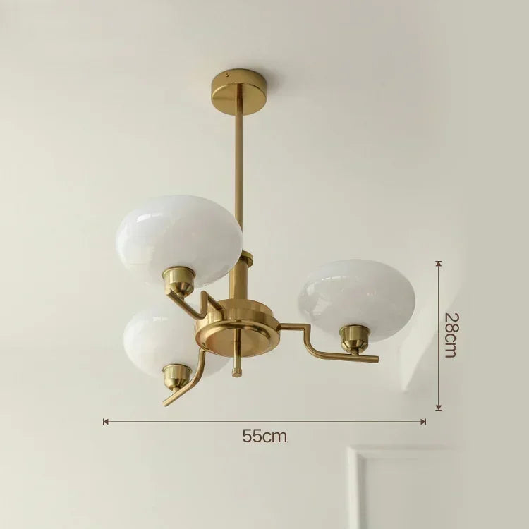 Lámpara Colgante de Cristal con Diseño Artístico Retro, Bola, Utilizada en Dormitorios, Salas de Estudio, Salones, Cocinas y Candelabro de Isla, Colgante Interior