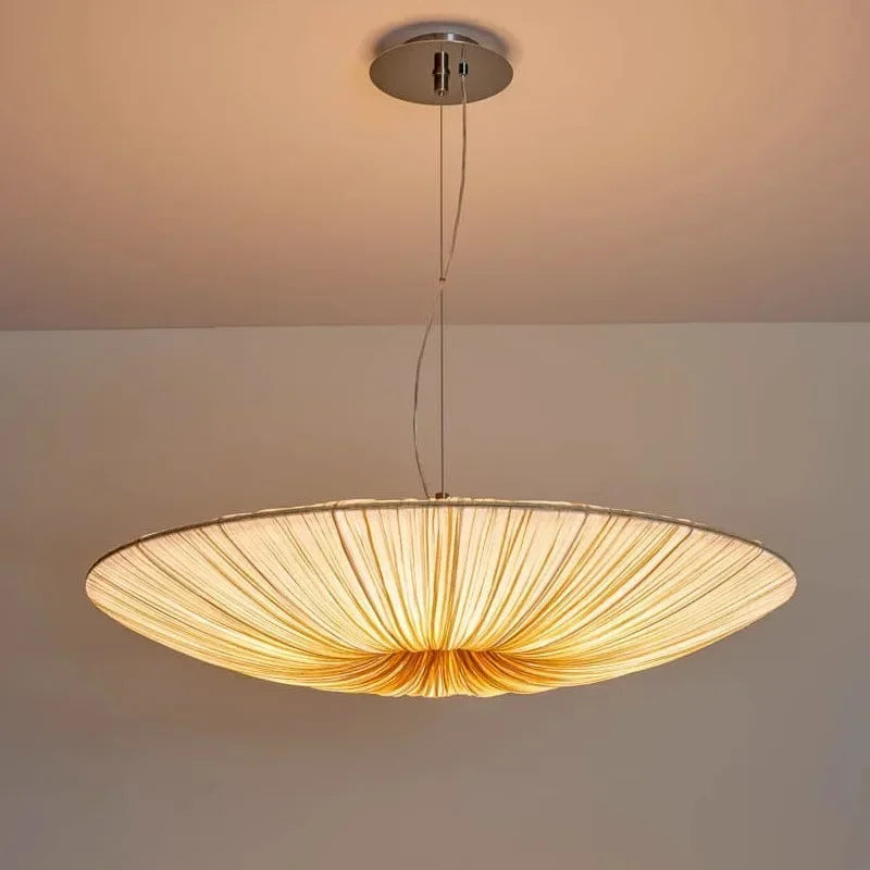 Nordic Textile Pendant Light - Wabi Sabi Design Hanging Lamp