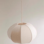 Wabi Sabi Linen Pendant Light for Living Room