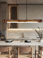 Lámpara colgante nórdica de madera para comedor
