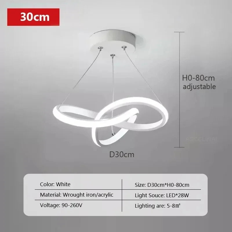 Nordic LED Pendant Light - Modern Hanging Lamp