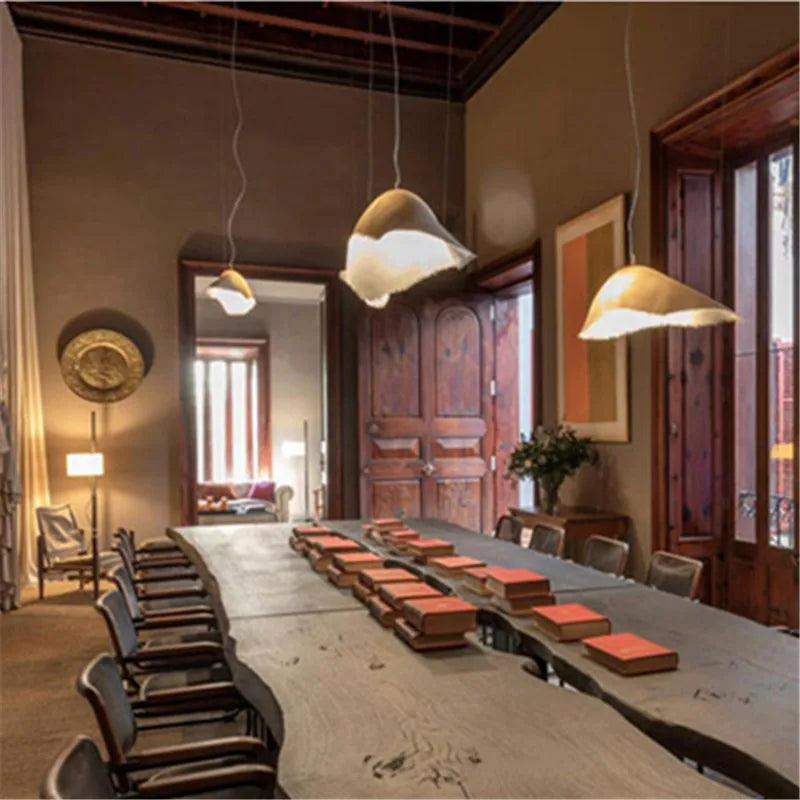 Nordic Iron Pendant Light with Fringe Detail