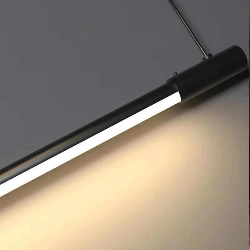 Minimalist Iron Linear Pendant Light for Dining
