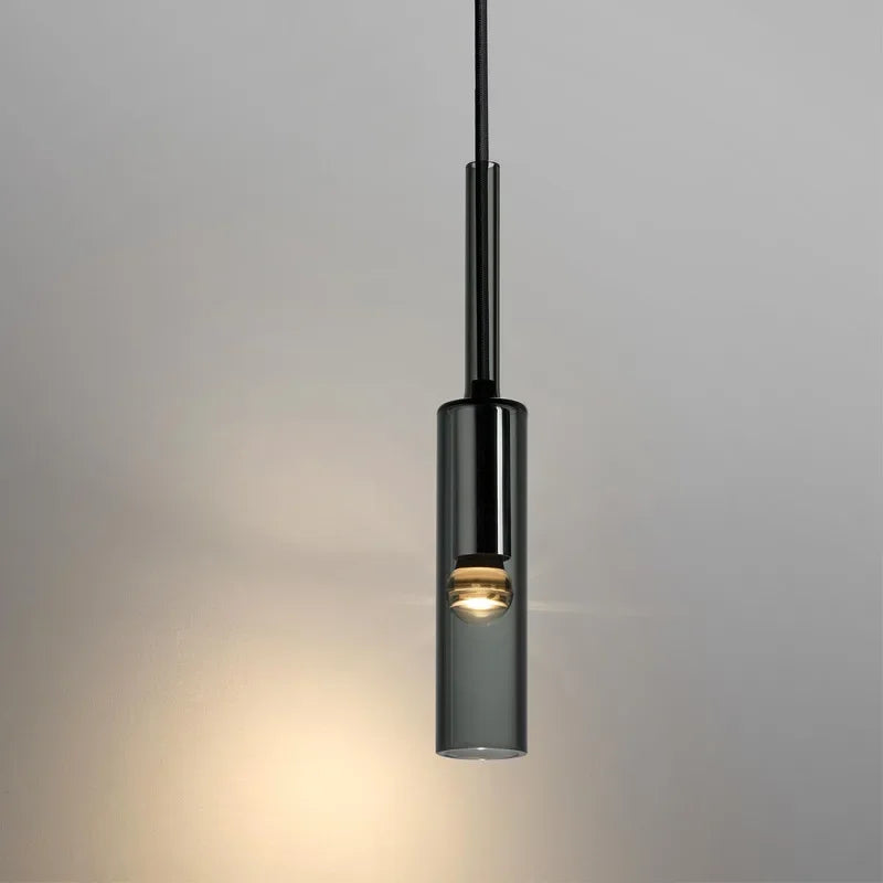 Minimalist Iron Glass Pendant Light for Bedroom