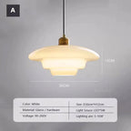 Nordic Glass Pendant Light - Minimalist Hanging Lamp