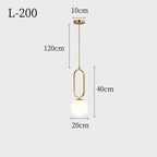 Nordic Minimalist Glass Ball Pendant Light
