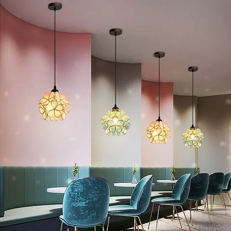 Nordic Acrylic Petal Pendant Light for Bedroom