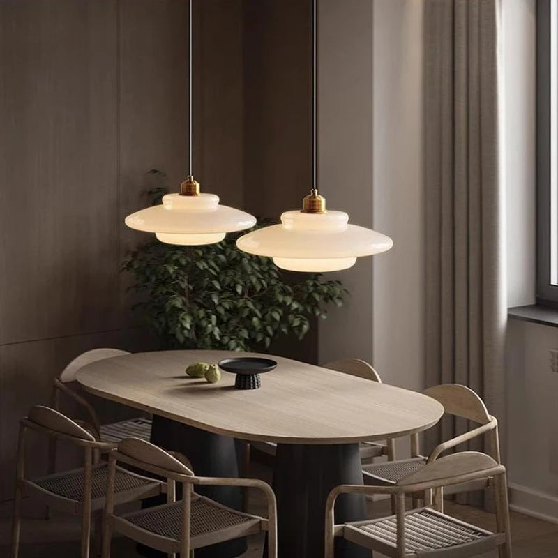 Minimalist Glass Pendant Light for Dining Room