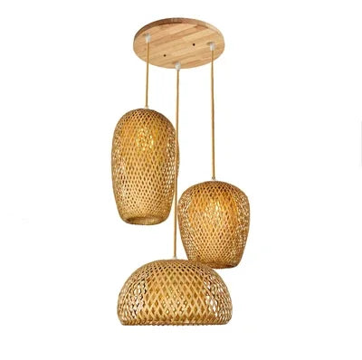 Japanese Style Bamboo Wood Pendant Lights