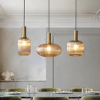 Lámpara colgante de cristal nórdica para comedor