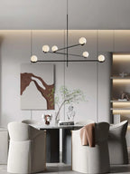 Minimalist Iron Glass Pendant Light for Living Room
