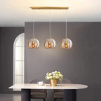 Lámpara Colgante Moderna de Cristal para Comedor