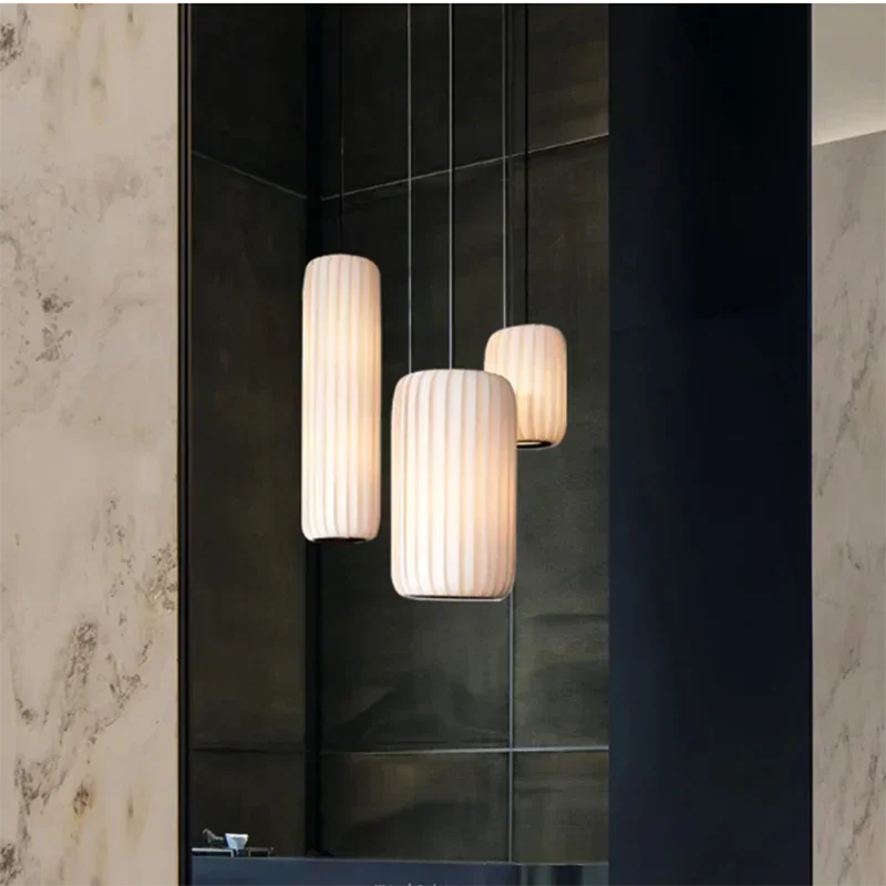 Minimalist Fabric Pendant Light for Dining Room