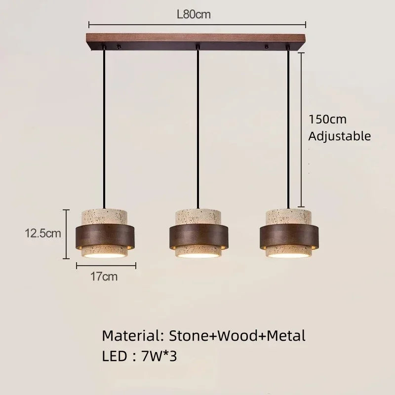 Japanese Wabi Sabi Style Bar Pendant Lamp Personalized and Creative Retro Style Homestay Restaurant Atmosphere Lighting Fixtures