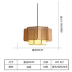 Bohemian Rattan Pendant Light for Dining Room