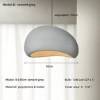 Minimalist White Resin Pendant Light for Dining Room